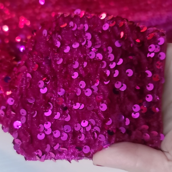 Stunning Asymmetrical sequin mermaid dress with beautiful train!!!! - Picture 3 of 3